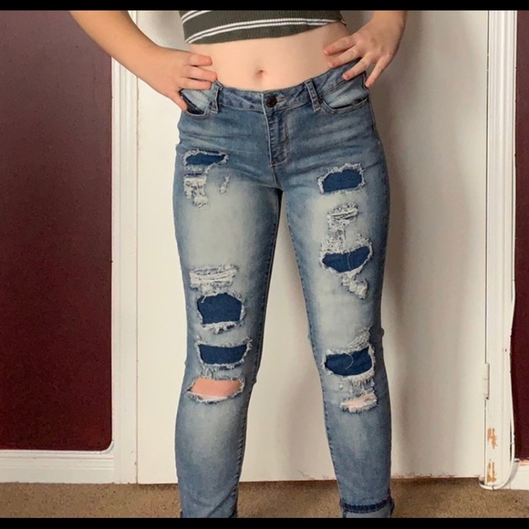 Bluenotes Mid-Rise Ripped Skinny Jeans - Picture 2 of 2